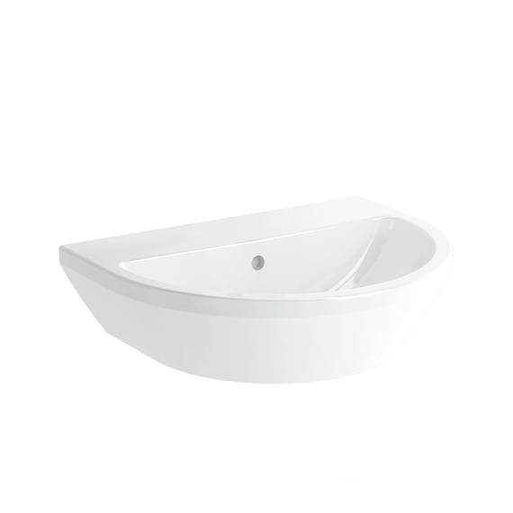 LAVABO ROND INTEGRA 45 X 36CM SANS TROU SANS TROP PLEIN